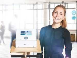 HOME EMS training thuis met StimaWELL bodysuit en draadloze elektroden voor effectief full-body training